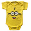 Ensemble body à manches courtes et short pour nouveau-né modèle Minions
