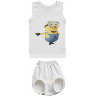 Ensemble Débardeur et Short pour Nouveau-né avec Motif Minions
