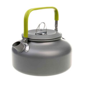 Bouilloire légère en gris pour camping – Idéale pour les feux de camp