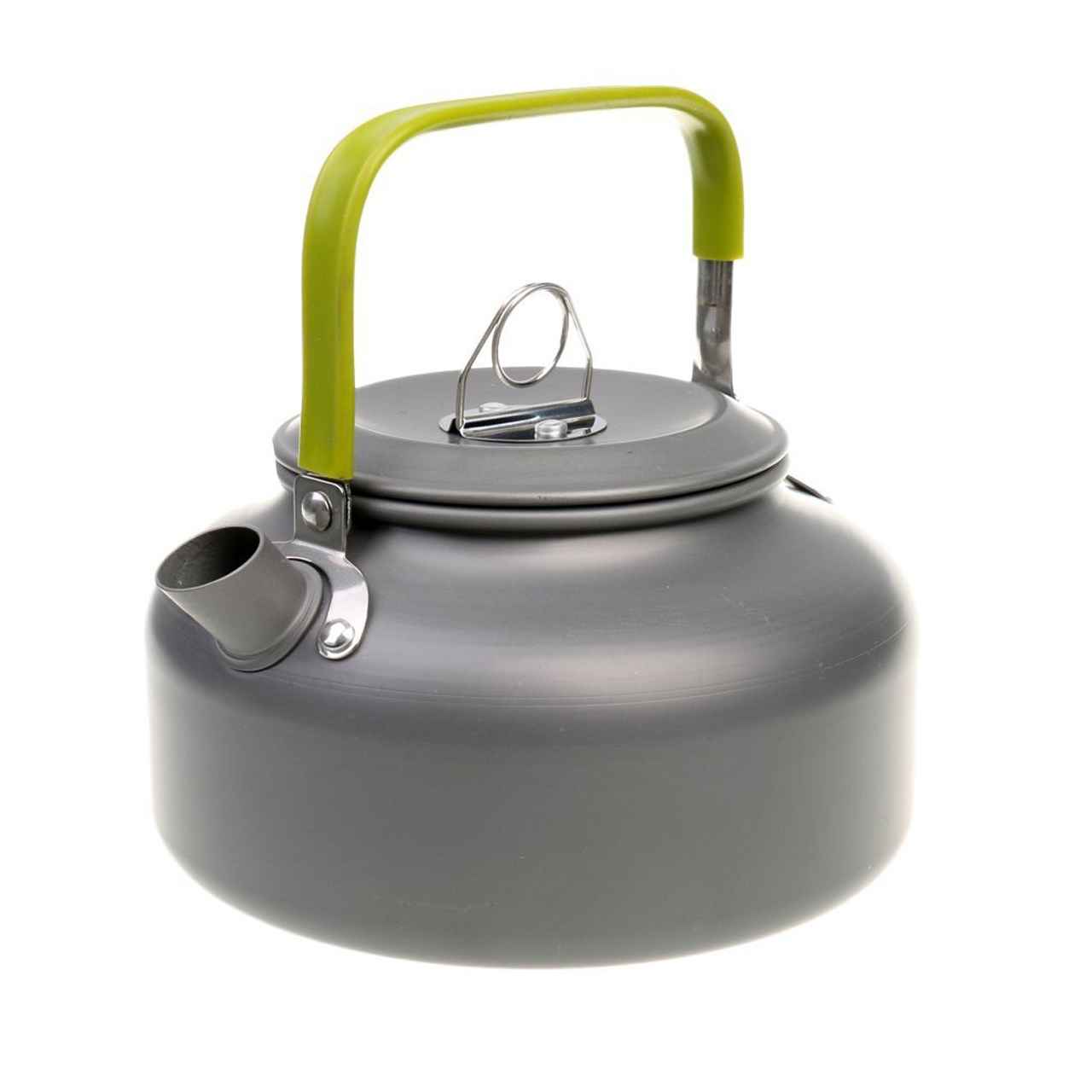 Bouilloire légère en gris pour camping – Idéale pour les feux de camp