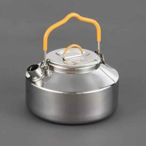 Bouilloire en Acier Légère pour Camping – Durable pour les Feux de Camp