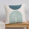 Housse de Coussin Punch Needle - Design Motif Abstrait Nila Brodé