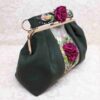 Pochette à broderie en ruban - Velours avec motif Pile