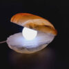 Lampe de sel – design coquillage & perle fait main