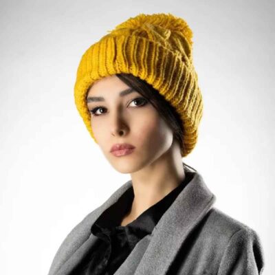 Bonnet d’hiver en tricot pour femmes – Modèle Bulles