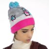 Bonnet d'hiver en tricot pour femmes - Modèle Neige