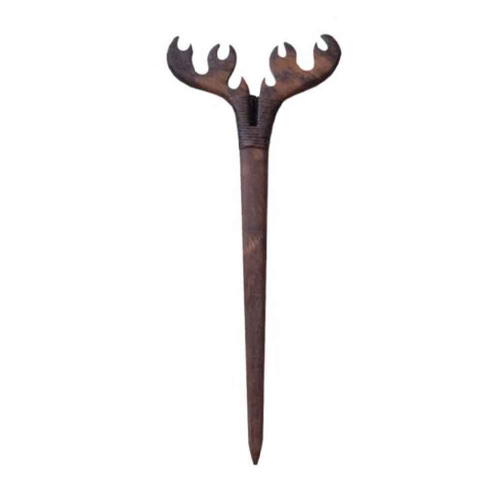 Bâtonnet de cheveux en bois fait main Design Matter Corne de Cerf Grande Taille