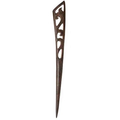 Bâtonnet de cheveux en bois fait main Design Matter Torsadé Grande Taille