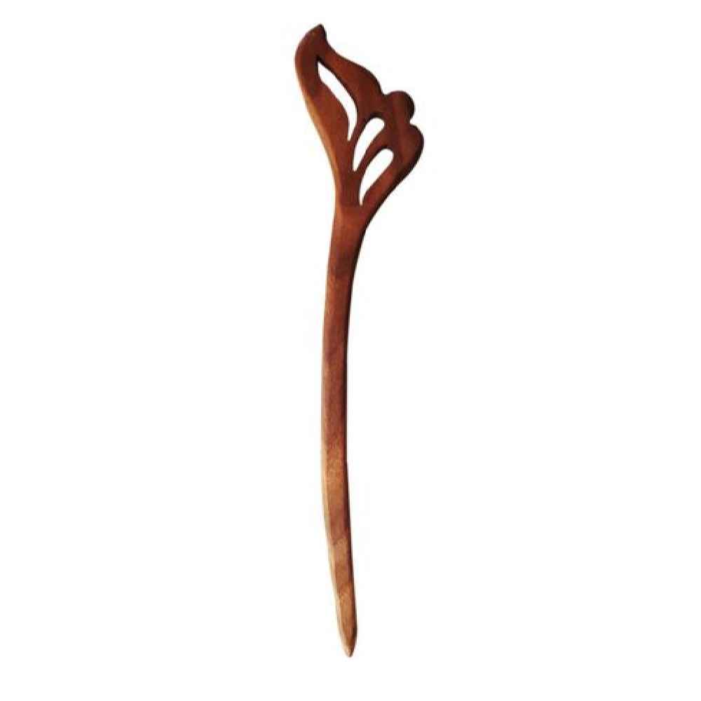 Bâtonnet de cheveux en bois fait main Design Matter Aile Grande Taille