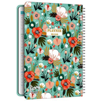 Carnet de planification quotidienne du calendrier persan 1403 modèle motif Printemps