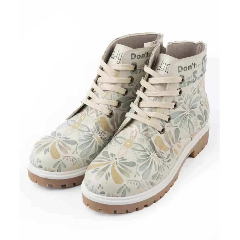 Bottine à imprimé graffiti pour femmes – Motif floral