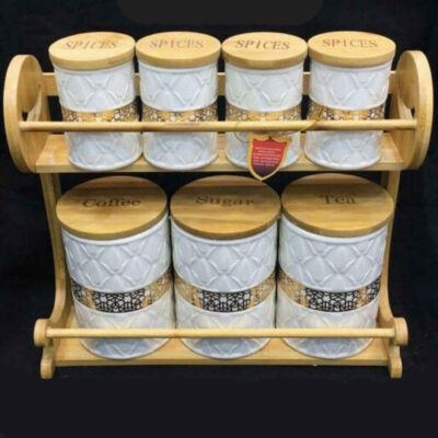 Bocal en céramique embossé pour la cuisine Modèle Hamta