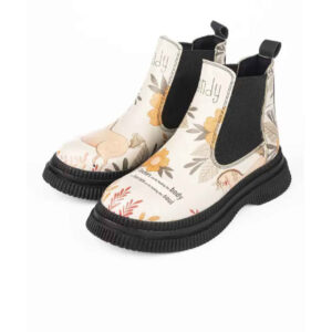Bottes Chelsea à imprimé graffiti – Cuir synthétique avec motif de cheval