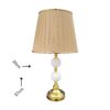 Lampe de table avec abat-jour conique en tissu – modèle Moderne