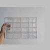 Boîte de rangement en plastique avec 16 tiroirs et 4 rangées