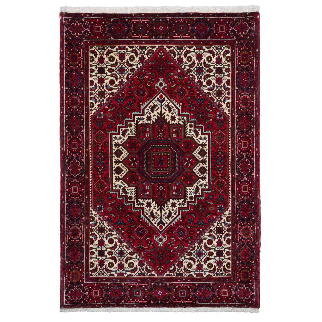 Tapis persan noué à la main chef-d'œuvre Zanjan en laine Sahar