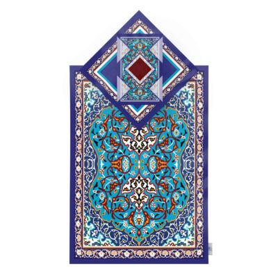 Tapis de Prière Islamique en Velours Léger avec Style Traditionnel