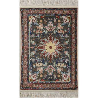 Tapis de prière persan authentique noué à la main et luxueux Sajada Haris