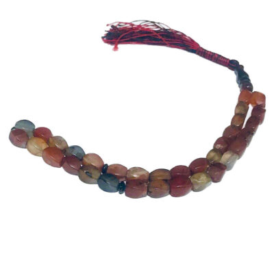 Chapelet islamique Sulemani Hakik rouge – 33 perles de prière