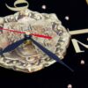 Horloge Décorative Islamique avec Design de Carreau de Céramique « Qul Hu Allah Hu Ahad »