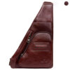 Sac bandoulière en cuir avec plusieurs compartiments