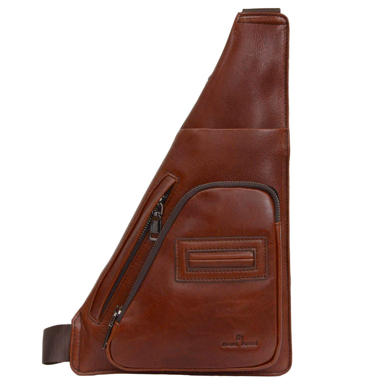 Sac bandoulière en cuir avec plusieurs compartiments