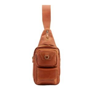 Sac bandoulière en cuir pour hommes et femmes Modèle Nahal
