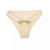 Ensemble de lingerie soutien-gorge en dentelle & string brodé avec bretelles réglables