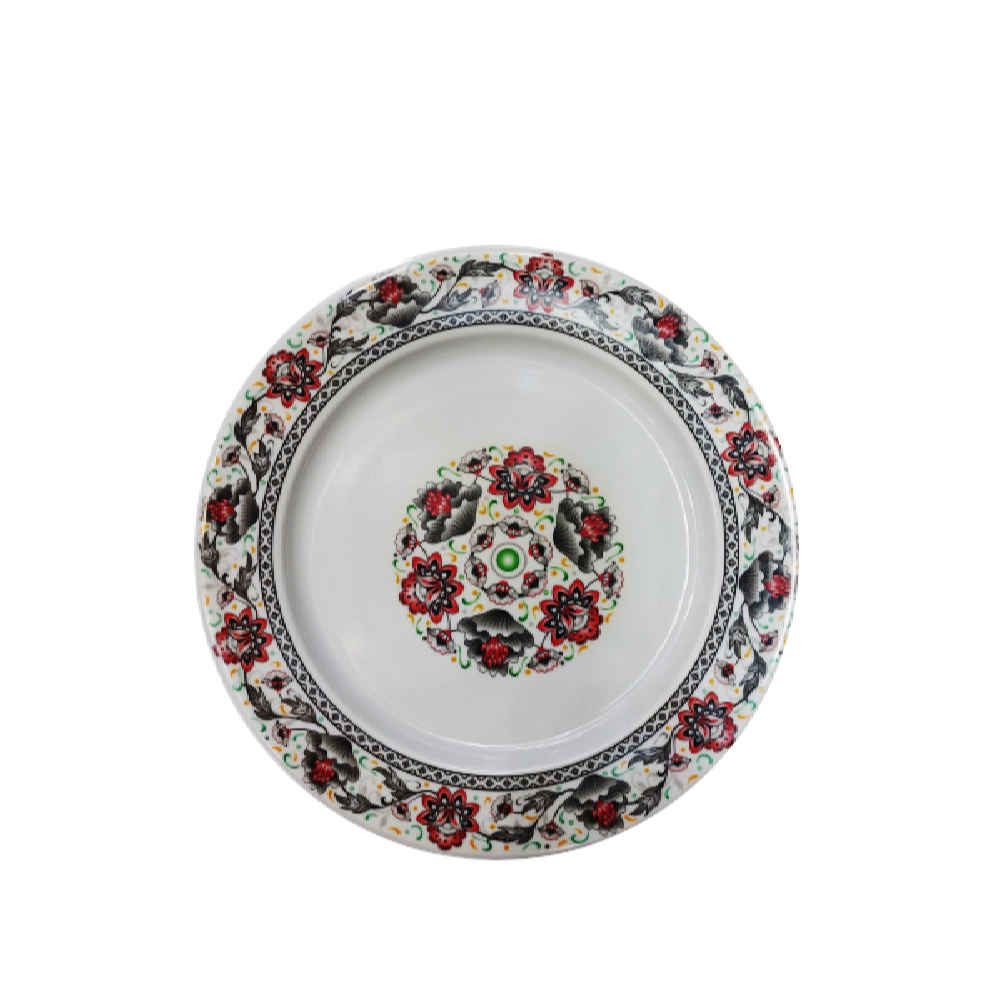 Ensemble de Assiettes en Mélamine Blanches - Légères et Incassables (Pack de 6)