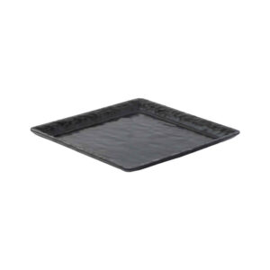Ensemble d’Assiettes en Mélamine, Compatible Micro-ondes, Forme Carrée, Pack de 3