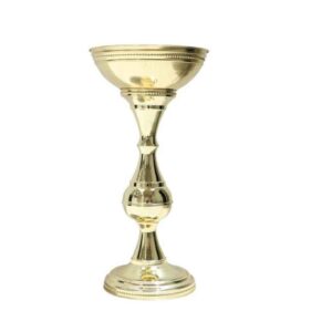 Présentoir de Sol en Métal pour Bols – Noix et Épices Modèle Doré