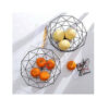 Panier à fruits en fil métallique en forme polygonale modèle Almas
