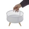 Panier à fruits en fil métallique avec base en bois modèle Diana
