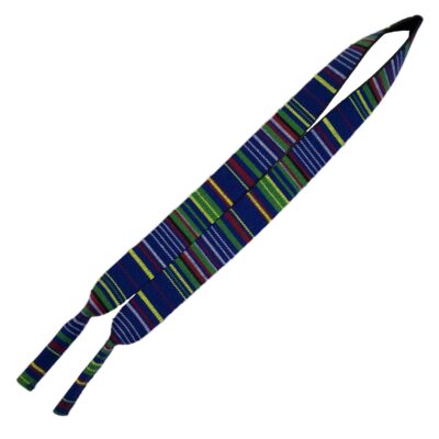 Sangle de lunettes – Tissu néoprène rayé traditionnel