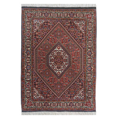 Tapis persan noué à la main chef-d’œuvre Zanjan motif Herati en laine