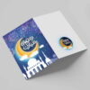Carte de vœux "Ramadan Mubarak" – Design Croissant de lune pour musulmans