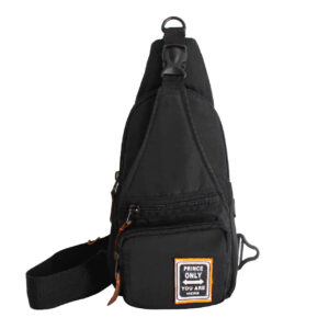 Sac bandoulière en toile avec plusieurs compartiments