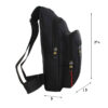 Sac bandoulière en toile stylé et fonctionnel pour coureurs et randonneurs
