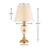 Lampe de table avec abat-jour conique en tissu – modèle Alisa