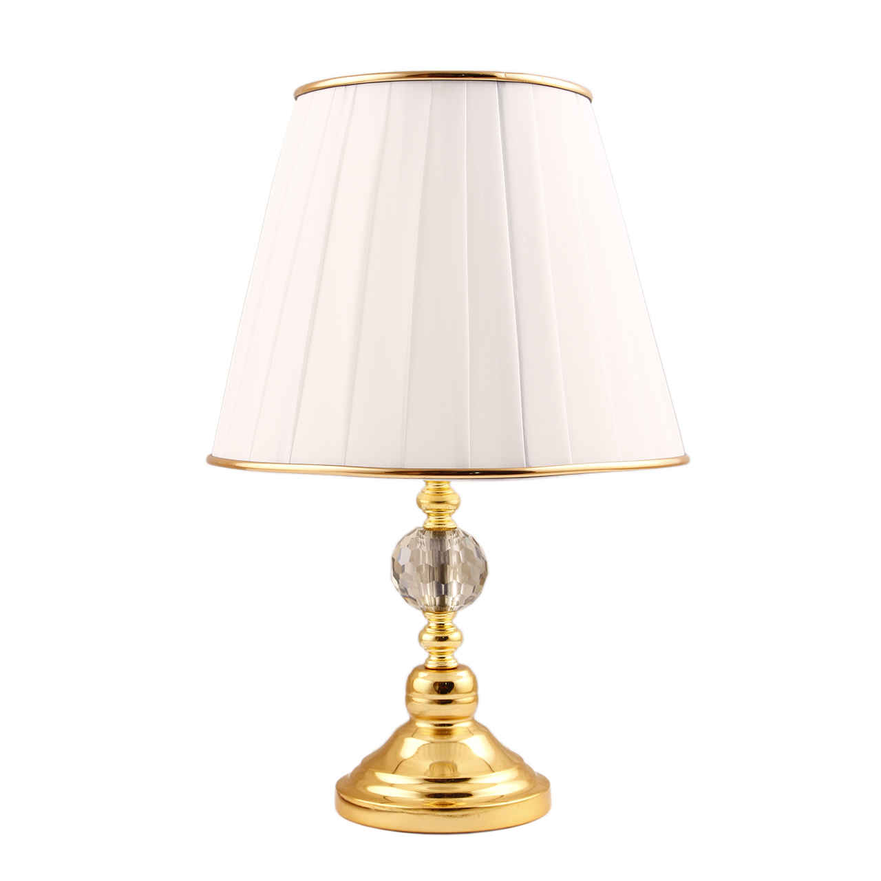 Lampe de table avec abat-jour conique en tissu – modèle Dlt