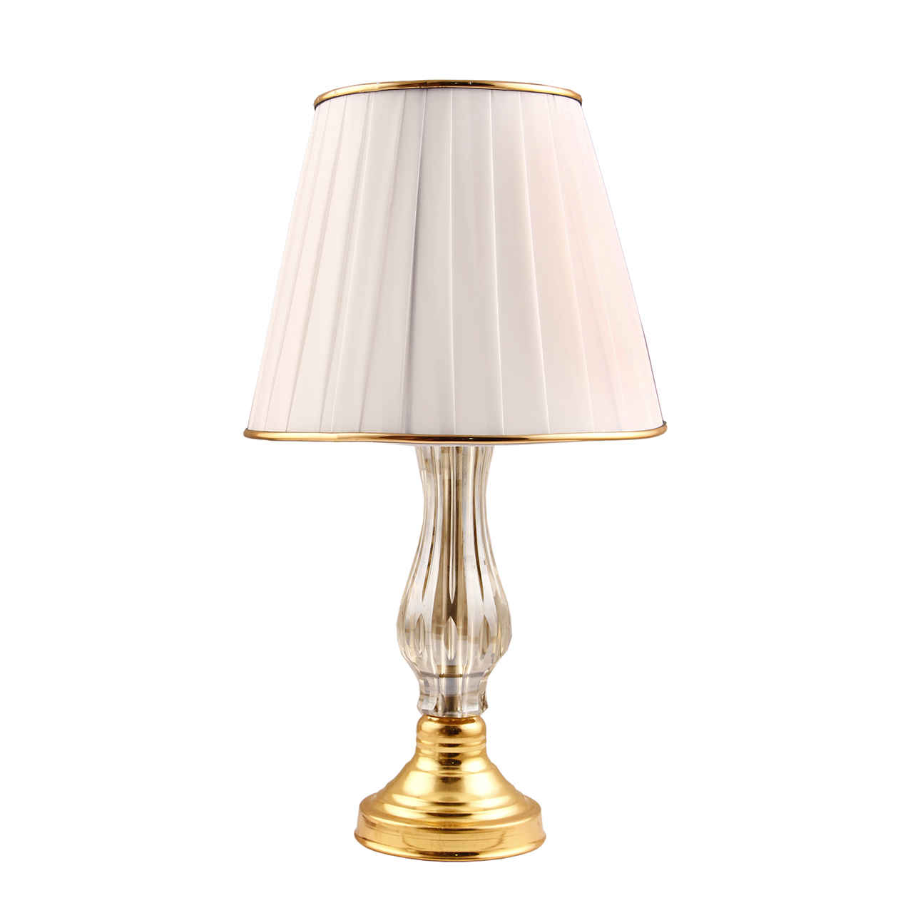 Lampe de table avec abat-jour conique en tissu – modèle Elis