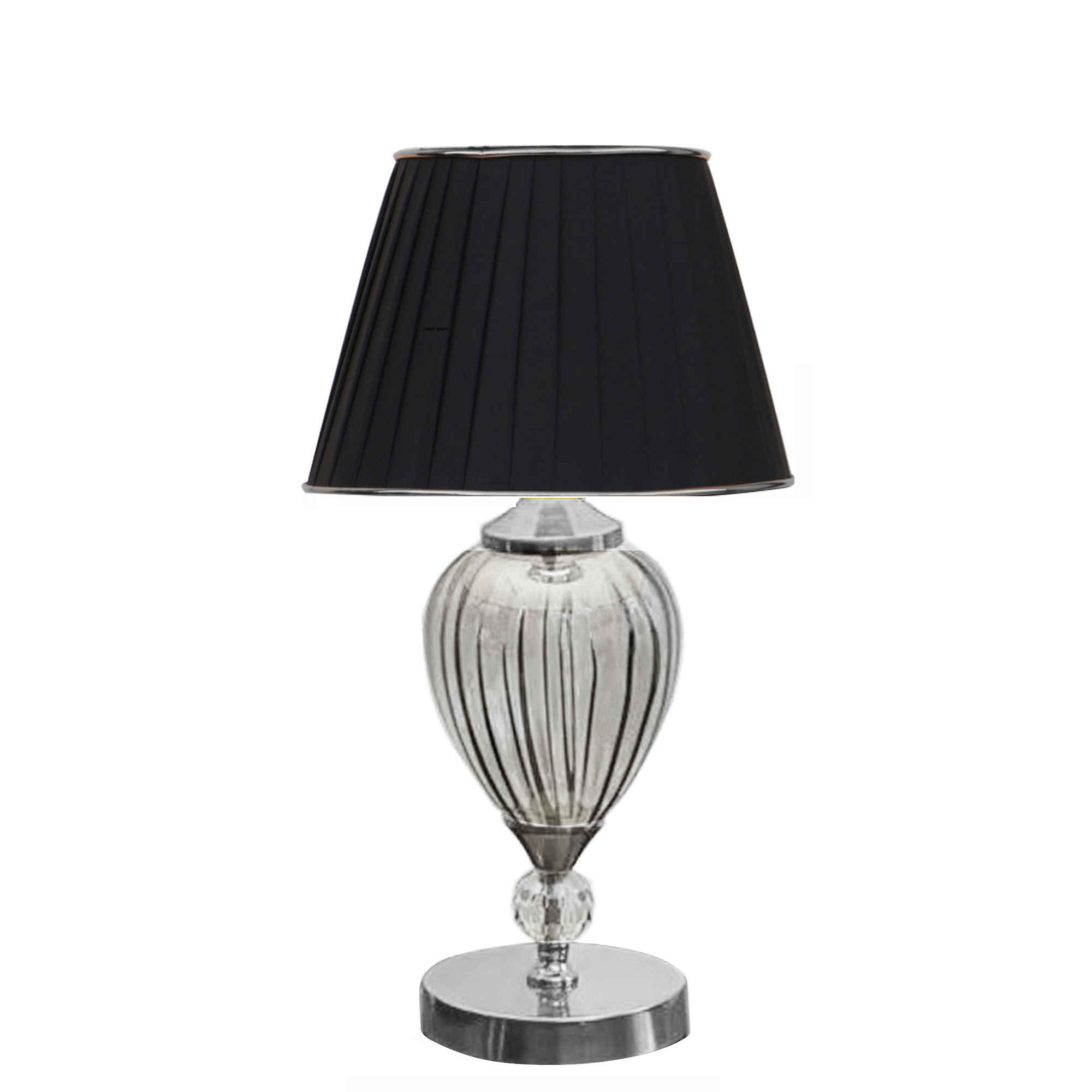 Lampe de table avec abat-jour conique en tissu – modèle Jami
