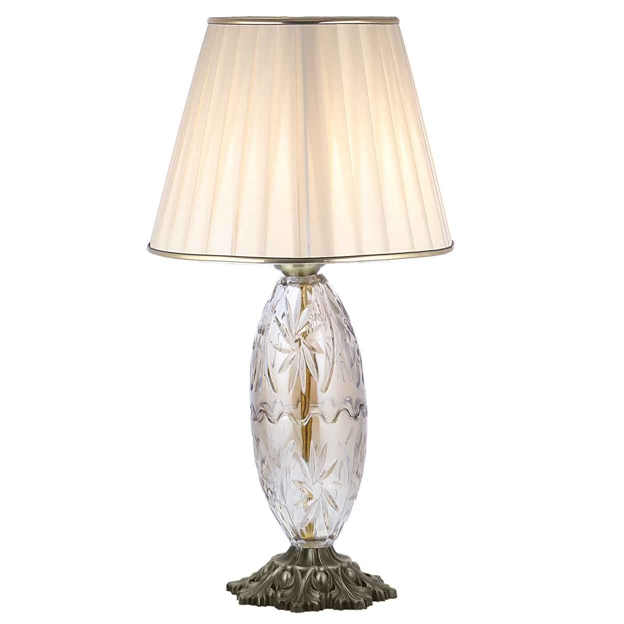 Lampe de table avec abat-jour conique en tissu – modèle Nasim