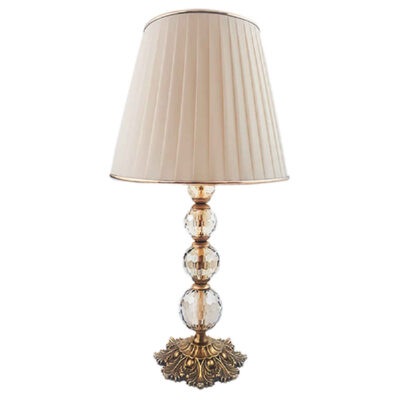 Lampe de table avec abat-jour conique en tissu – modèle Royal
