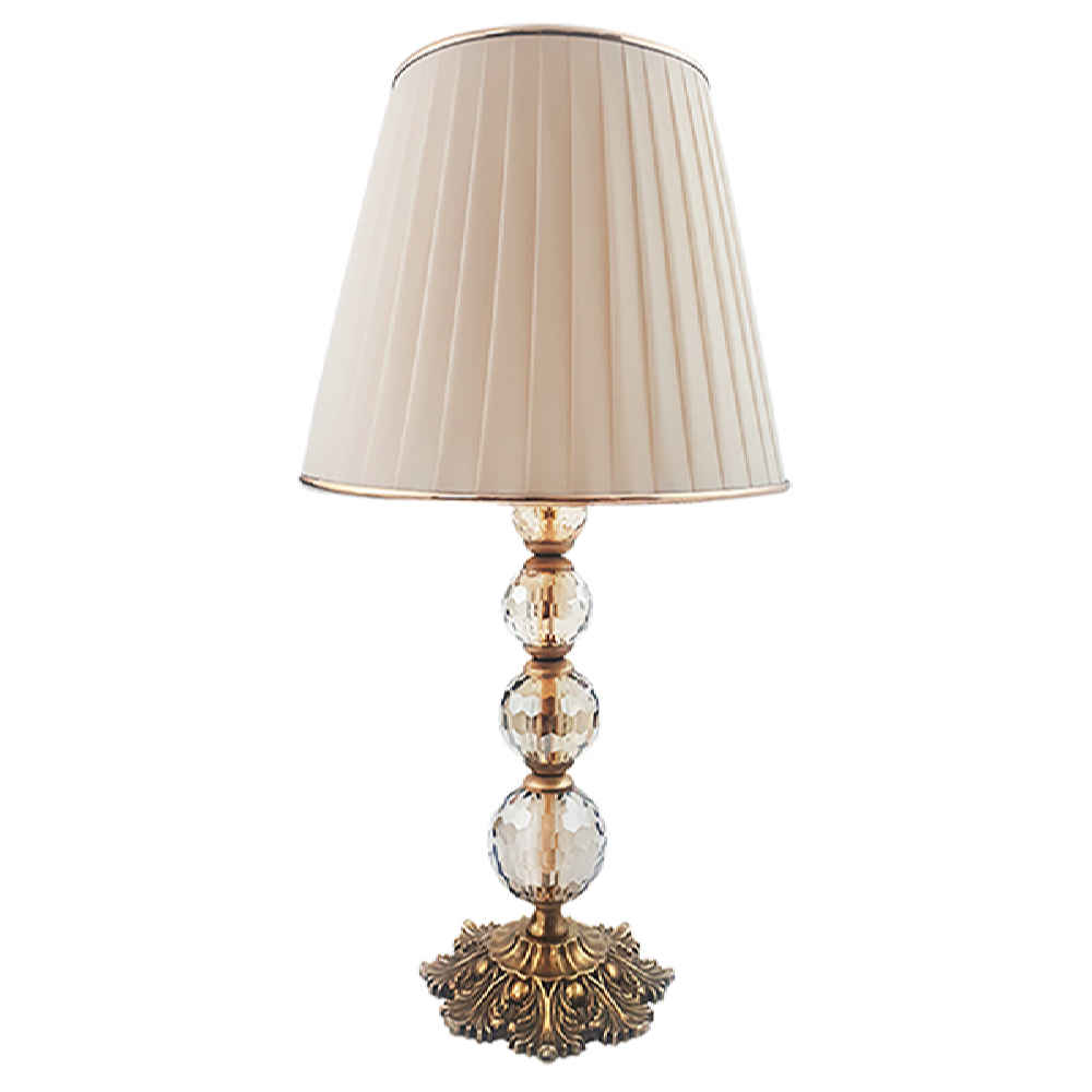 Lampe de table avec abat-jour conique en tissu – modèle Royal