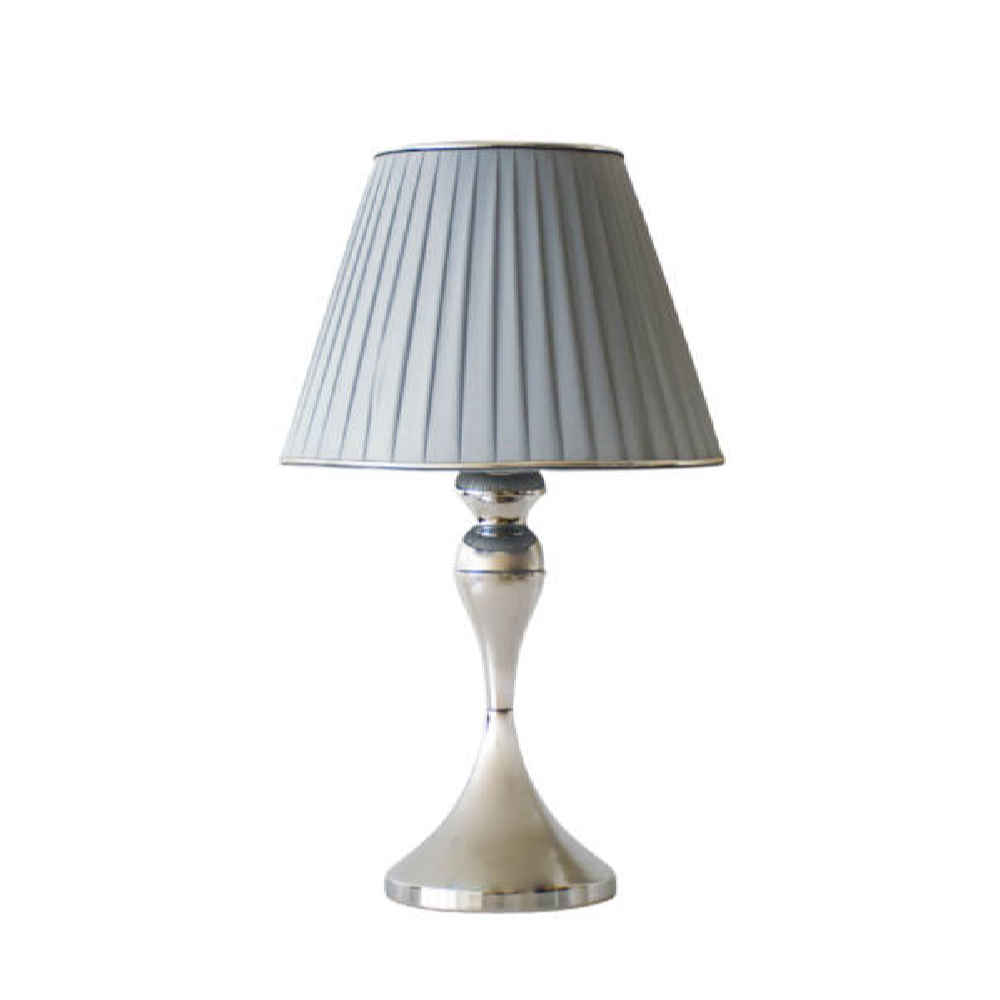 Lampe de table avec abat-jour conique en tissu – modèle Senator