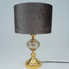 Lampe de table avec abat-jour tambour en tissu – modèle Daian