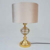 Lampe de table avec abat-jour tambour en tissu – modèle Daian