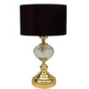Lampe de table avec abat-jour tambour en tissu – modèle Daian