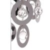 Lampe de table avec abat-jour tambour et boule de cristal – modèle Rama